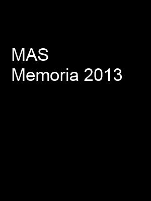 Portada de Memoria 2013