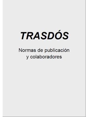 Portada de Trasdós. Normas y colaboradores