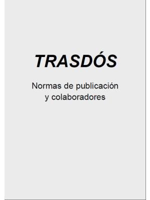 Portada de Trasdós. Normas y colaboradores