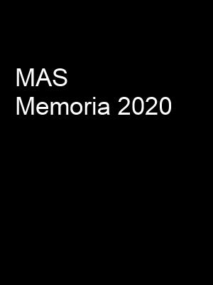 Portada de Memoria 2020